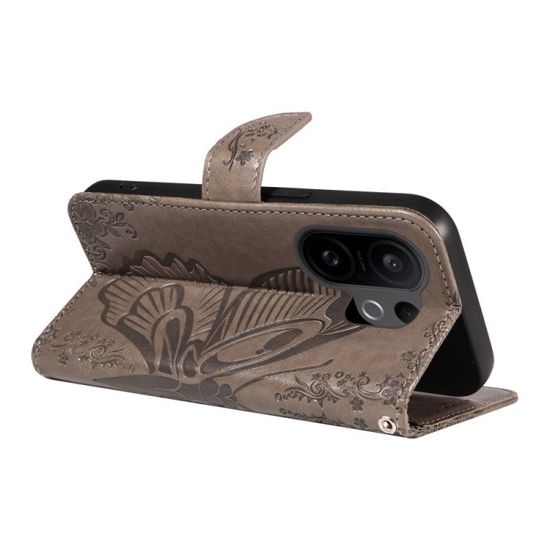 Läderfodral Vivo X200 Fe Telefonfodral Grafisk Fjäril