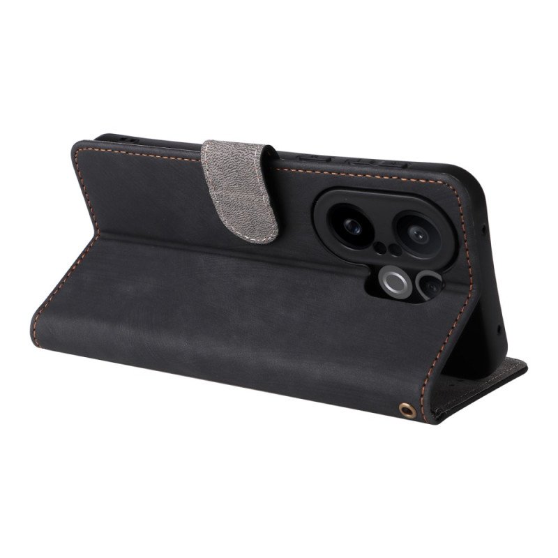 Läderfodral Vivo X200 Fe Telefonfodral Rem I Mockaeffekt