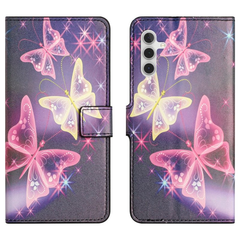 Fodral Samsung Galaxy A15 5g Mousserande Fjärilar