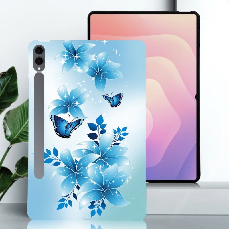 Skal För Samsung Galaxy Tab S11 Ultra Blå Fjärilar