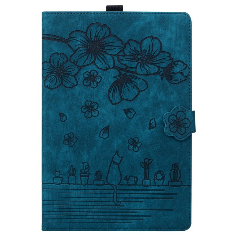 Skyddsfodral Samsung Galaxy Tab S11 Ultra Kattmotiv I Mockaeffekt