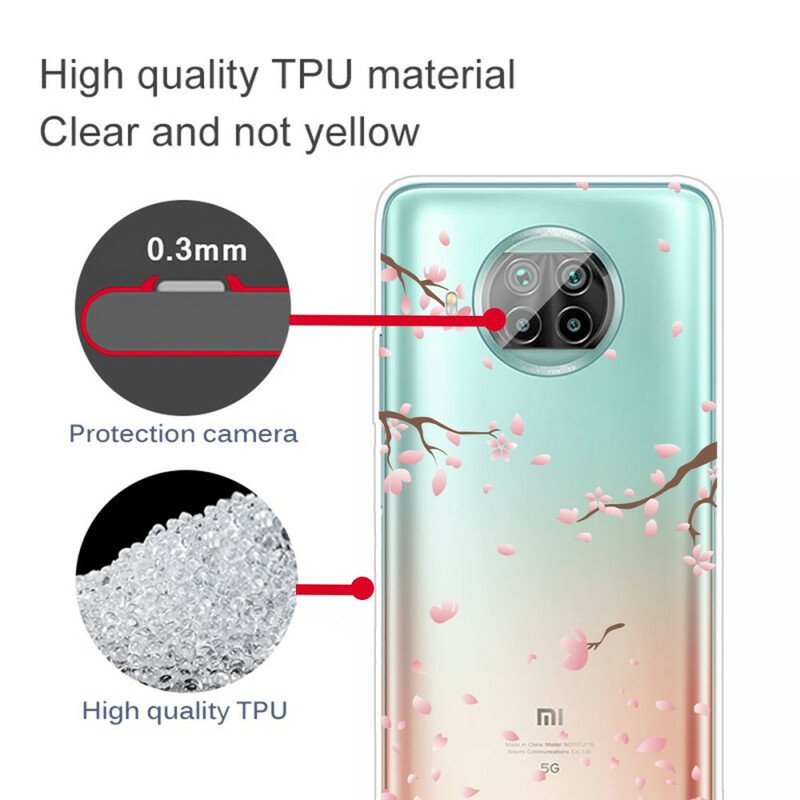 Mobilskal Xiaomi Redmi Note 9 Pro 5G Blommande Grenar