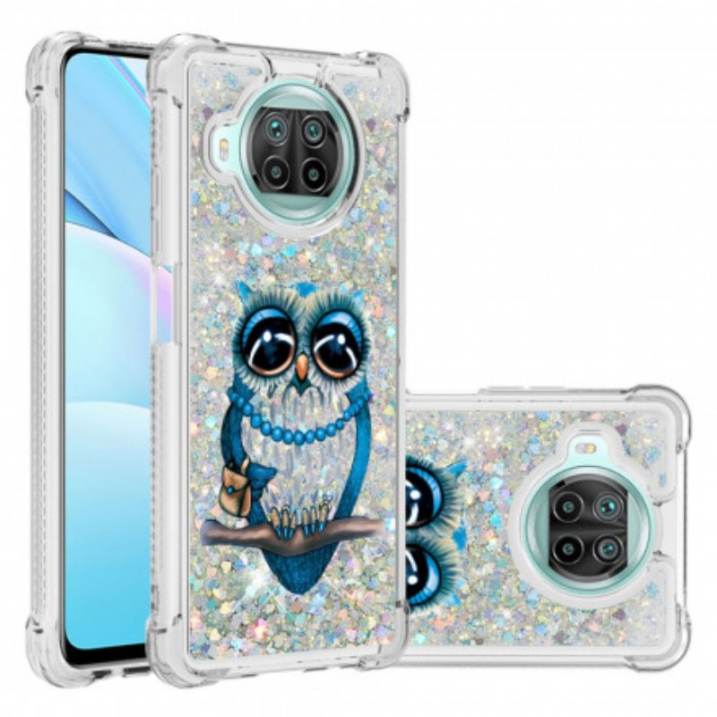 Mobilskal Xiaomi Redmi Note 9 Pro 5G Miss Owl Paljetter