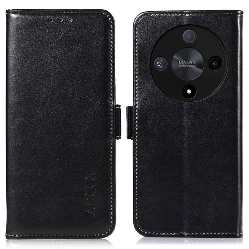 Läderskal Fodral Honor X9b / Magic 6 Lite Klassiskt Läder Abeel