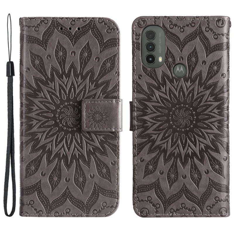 Fodral Moto E40 / E30 / E20 Solblomma