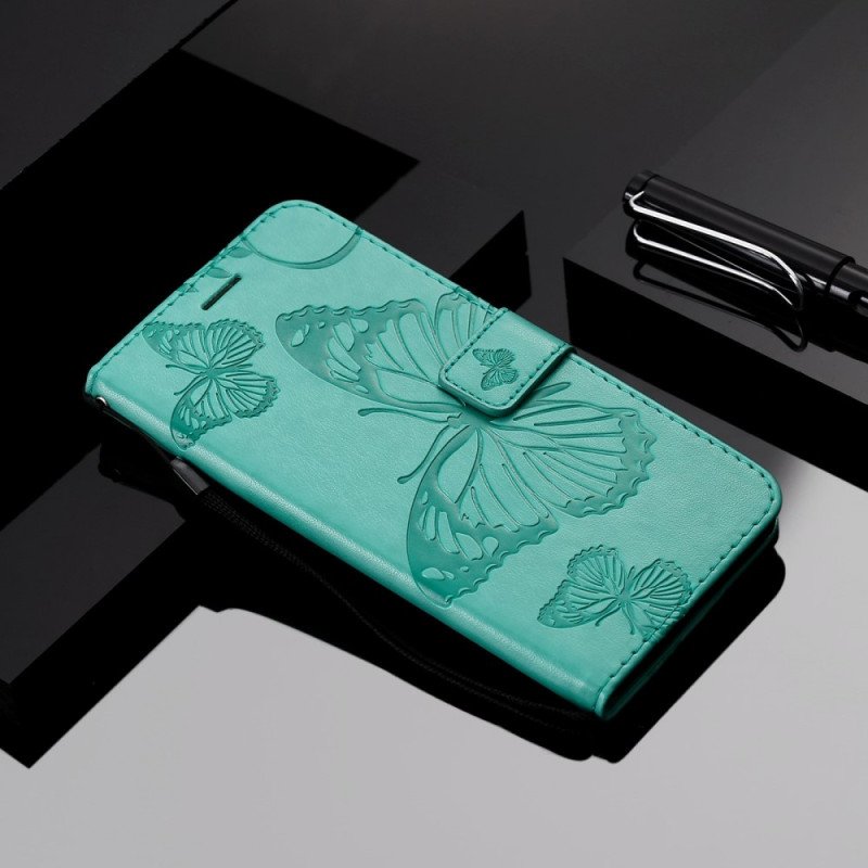 Fodral Xiaomi Redmi 10A Med Kedjar Jättebandfjärilar