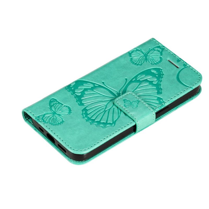 Fodral Xiaomi Redmi 10A Med Kedjar Jättebandfjärilar