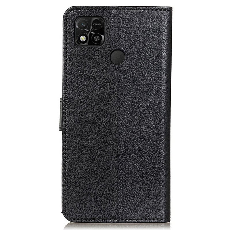 Folio-fodral Xiaomi Redmi 10A Traditionellt Konstläder