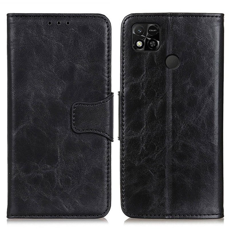 Folio-fodral Xiaomi Redmi 10A Vändbart Delat Läderlås