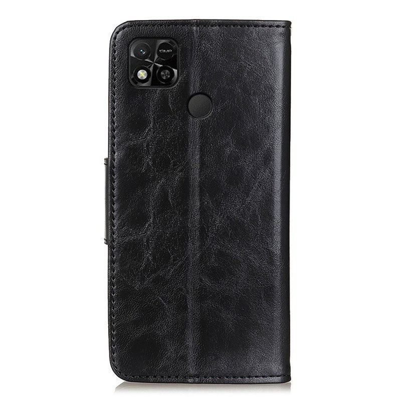 Folio-fodral Xiaomi Redmi 10A Vändbart Delat Läderlås