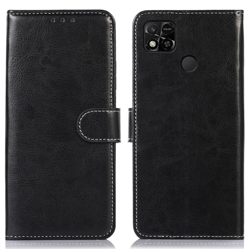 Läderfodral Xiaomi Redmi 10A Couture Lädereffekt