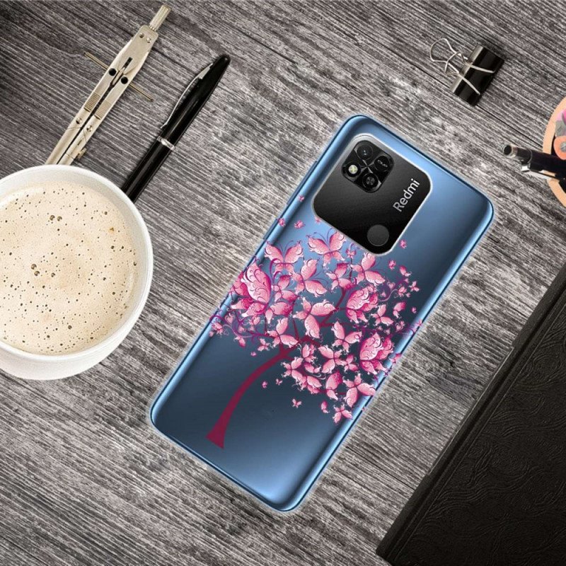 Skal Xiaomi Redmi 10A Sömlös Rosa Träd
