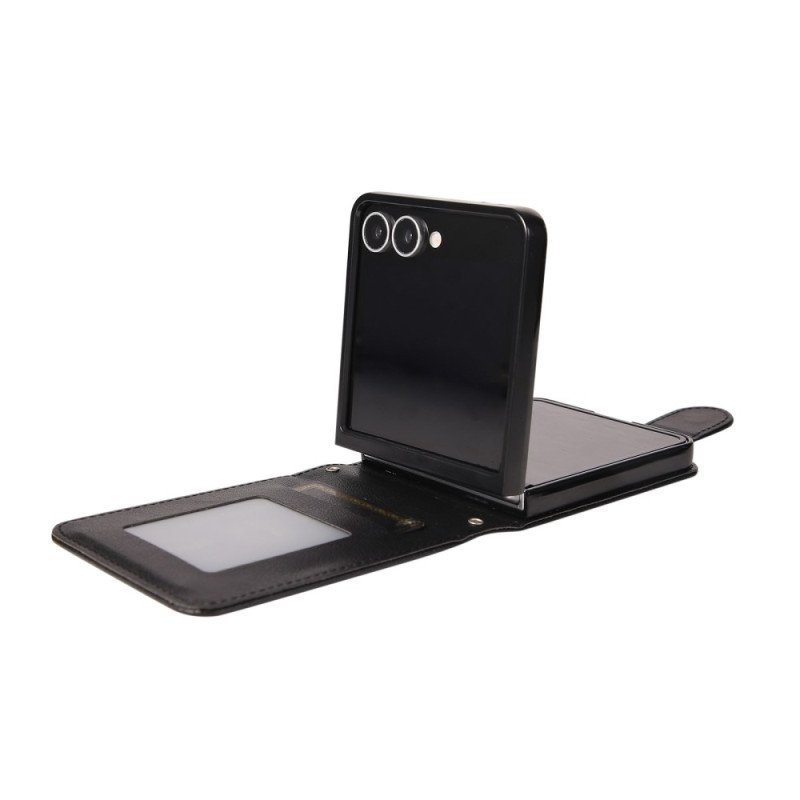 Fodral Samsung Galaxy Z Flip 7 Korthållare I Konstläder