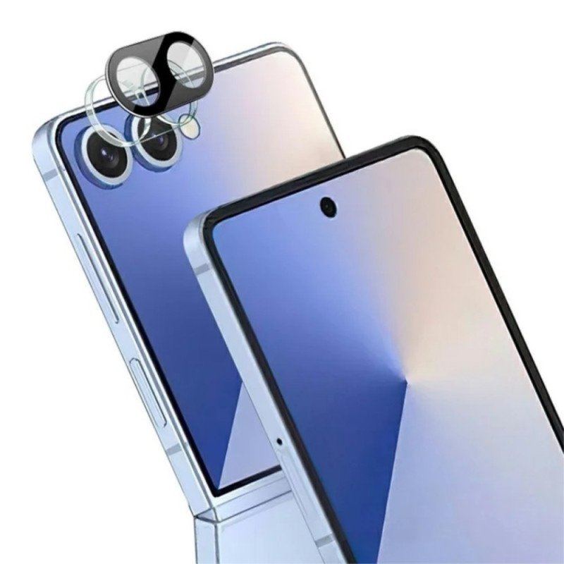 Linsskydd I Härdat Glas För Samsung Galaxy Z Flip 7 5g (svart Version)