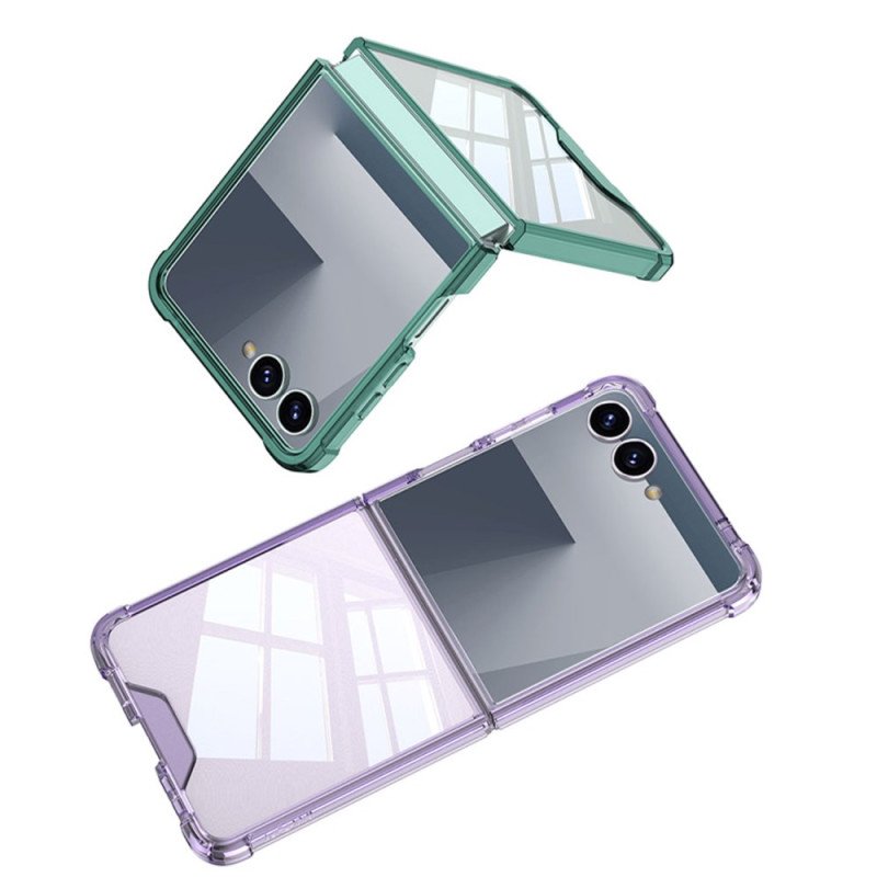 Skal För Samsung Galaxy Z Flip 7 Gkk Metallic Style Fälg