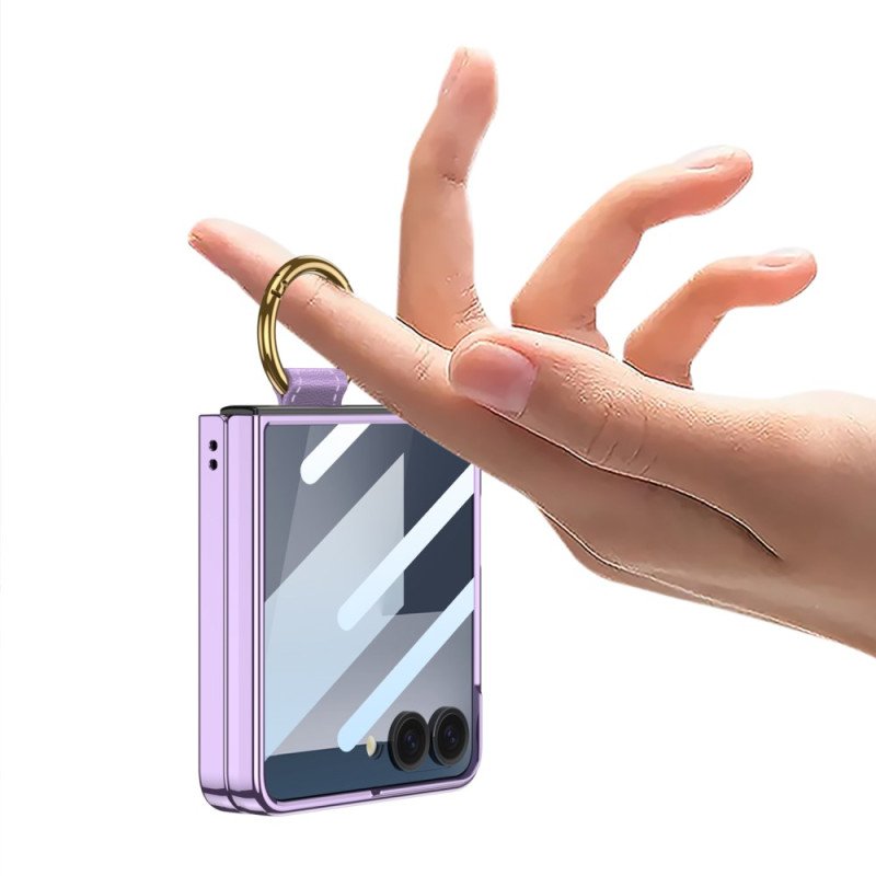Skal För Samsung Galaxy Z Flip 7 Gkk-skärmskydd Och Ringhållare