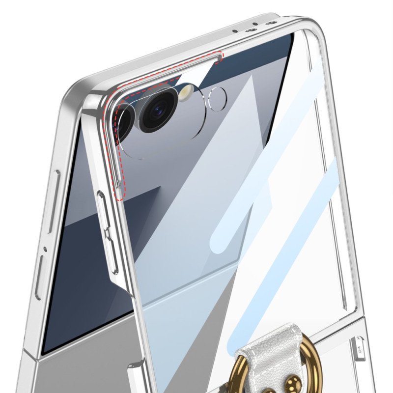 Skal För Samsung Galaxy Z Flip 7 Gkk-skärmskydd Och Ringhållare