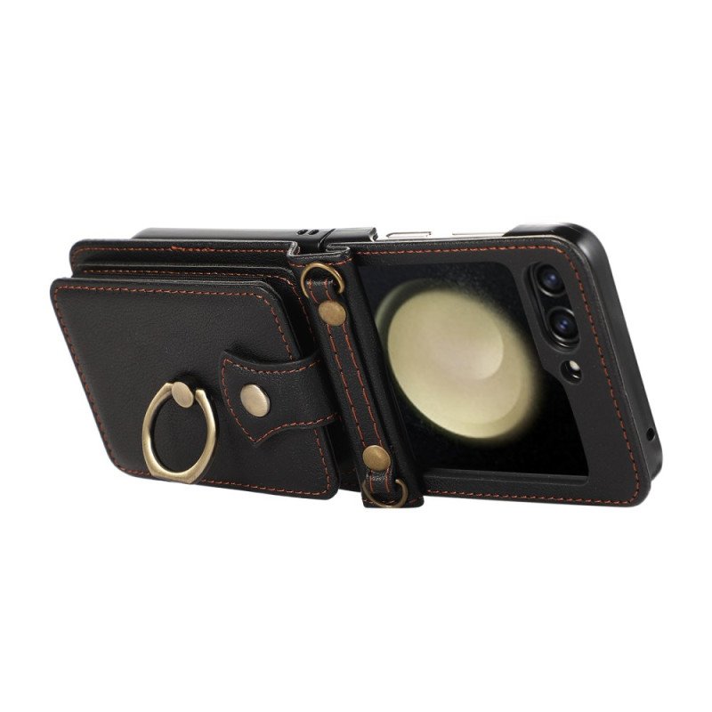 Skal För Samsung Galaxy Z Flip 7 Korthållare Och Axelrem