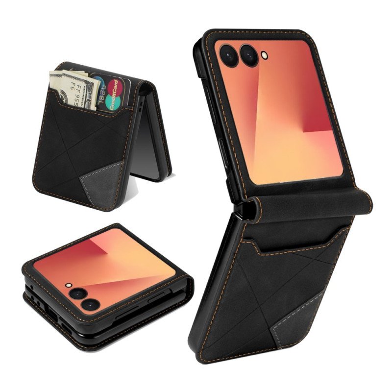 Skal För Samsung Galaxy Z Flip 7 Mönstrad Korthållare