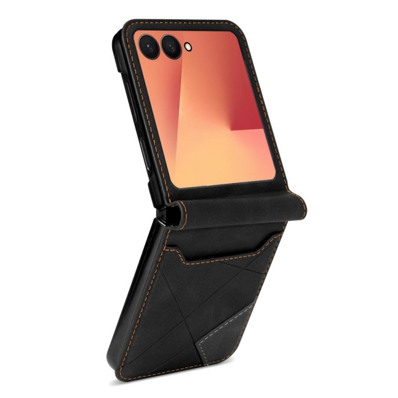 Skal För Samsung Galaxy Z Flip 7 Mönstrad Korthållare