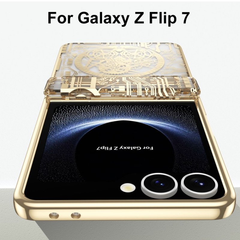 Skal För Samsung Galaxy Z Flip 7 Premium Med Bakre Skärmskydd