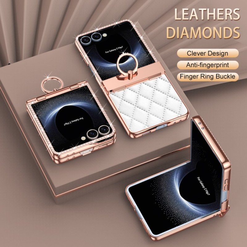 Skal För Samsung Galaxy Z Flip 7 Ringhållare Och Bakre Skärmskydd