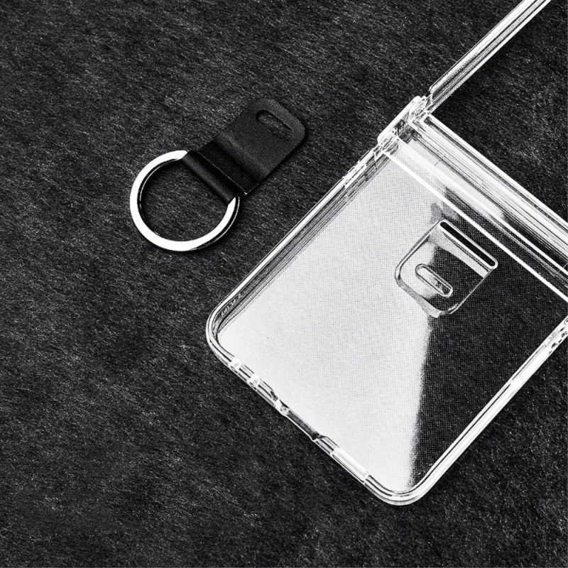 Skal För Samsung Galaxy Z Flip 7 Transparent Med Ringhållare