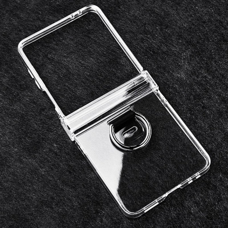 Skal För Samsung Galaxy Z Flip 7 Transparent Med Ringhållare