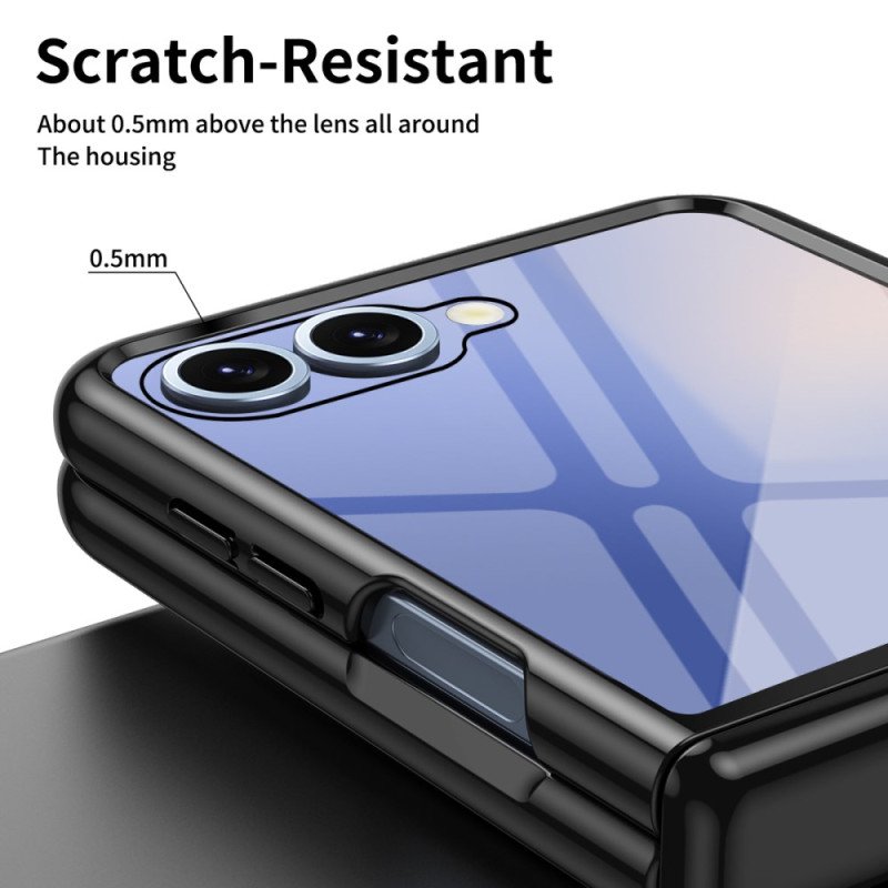 Skal Samsung Galaxy Z Flip 7 Gångjärnsskydd Med Metalleffekt