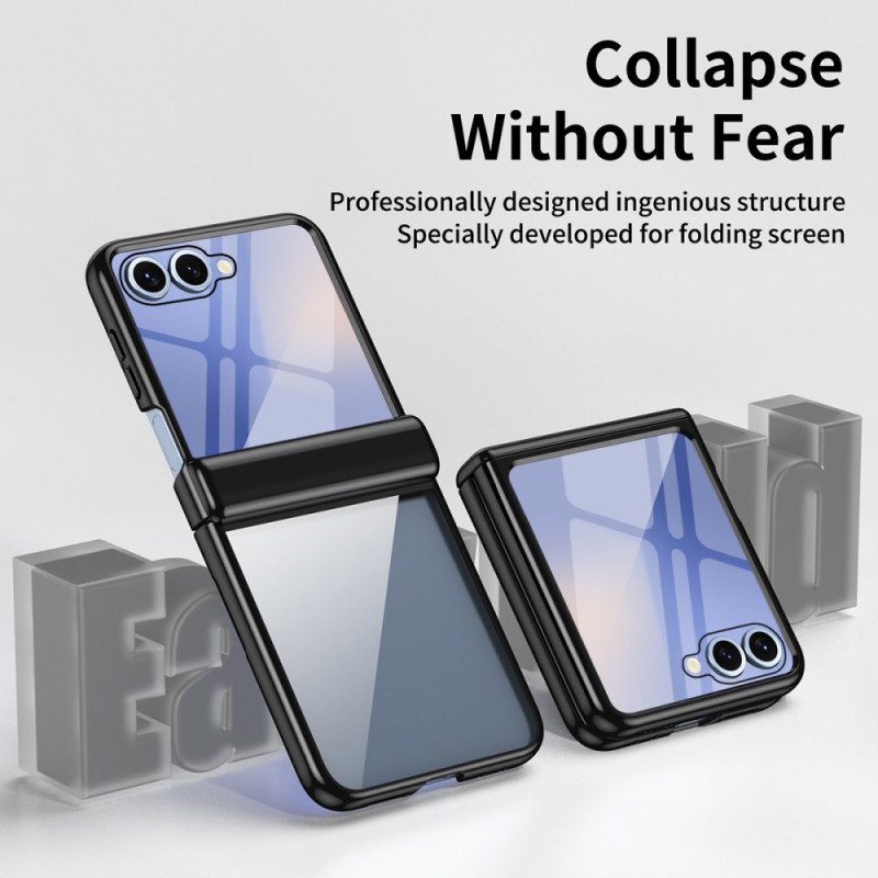 Skal Samsung Galaxy Z Flip 7 Gångjärnsskydd Med Metalleffekt