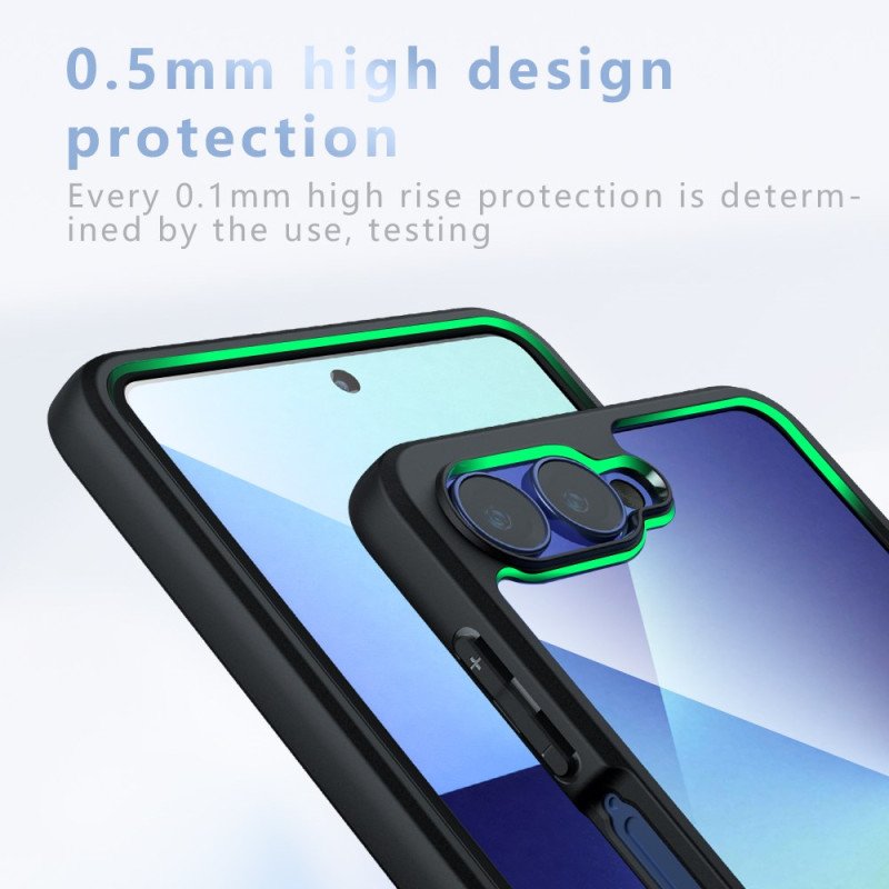 Skal Samsung Galaxy Z Flip 7 Genomskinligt Stötsäkert Skydd