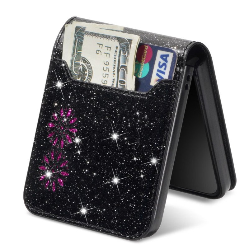 Skal Samsung Galaxy Z Flip 7 Glitterkorthållare