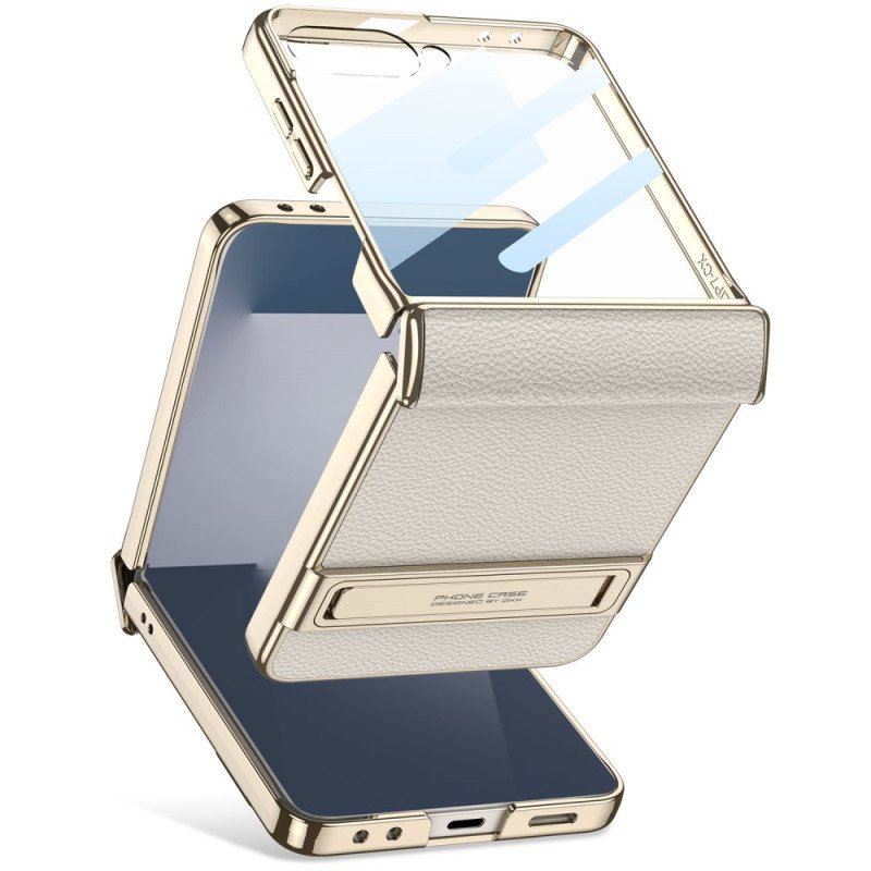 Skal Samsung Galaxy Z Flip 7 Konstläder Och Gkk-stöd