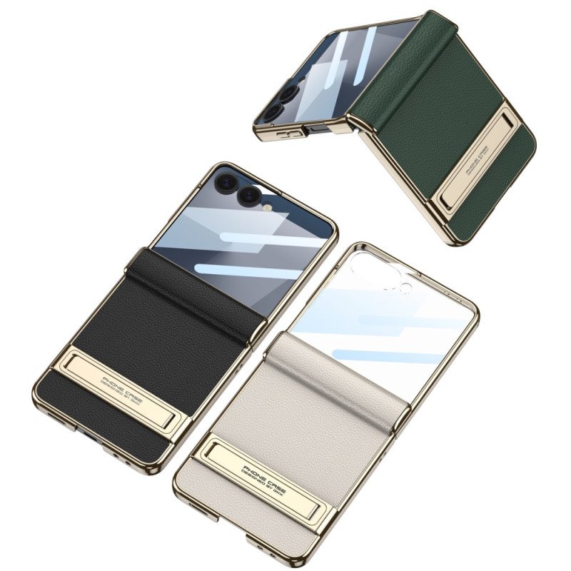 Skal Samsung Galaxy Z Flip 7 Konstläder Och Gkk-stöd