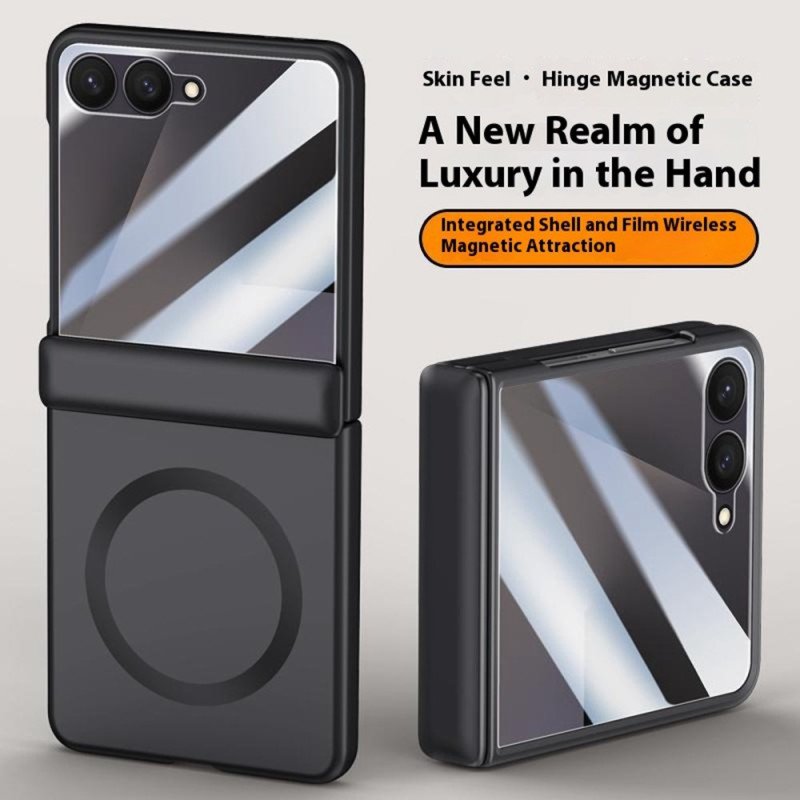 Skal Samsung Galaxy Z Flip 7 Magnetisk Med Metalleffekt