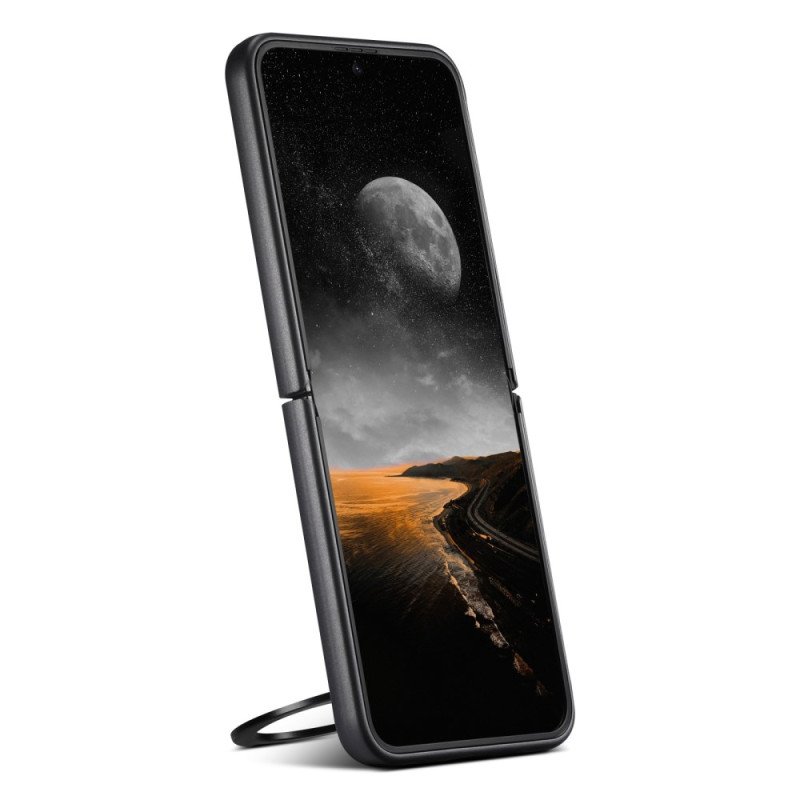 Skal Samsung Galaxy Z Flip 7 Magsafe-kompatibel Lädereffekt Suteni Ringhållare