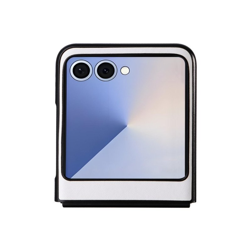 Skal Samsung Galaxy Z Flip 7 Monokrom Lädereffekt