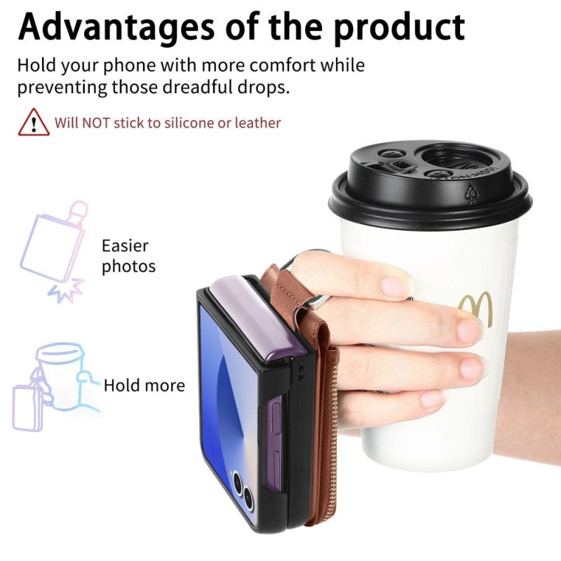 Skal Samsung Galaxy Z Flip 7 Myntväska Och Ringhållare