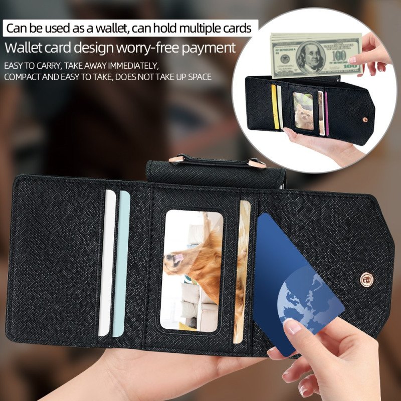 Skal Samsung Galaxy Z Flip 7 Plånbok Och Rem