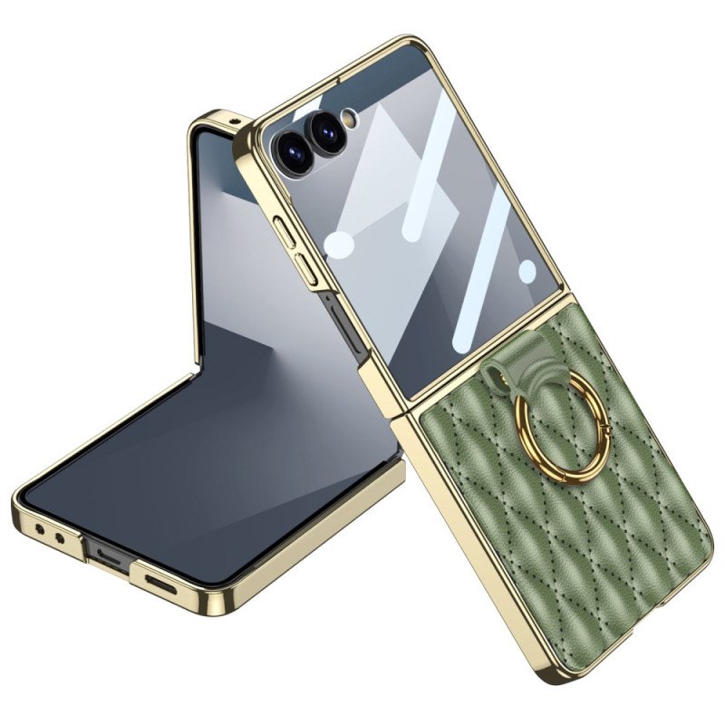 Skal Samsung Galaxy Z Flip 7 Quiltad Design Med Ringhållare