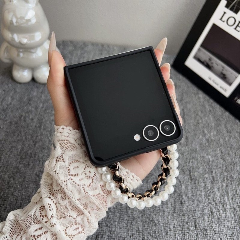 Skal Samsung Galaxy Z Flip 7 Smiley-kanin Med Armband