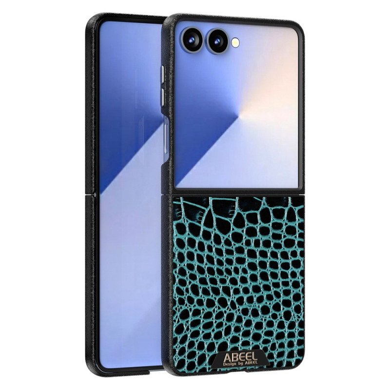 Skal Samsung Galaxy Z Flip 7 Telefonfodral Magsafe-kompatibel Krokodilstruktur Abeel