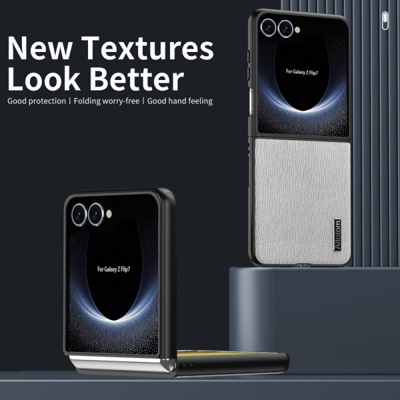 Skal Samsung Galaxy Z Flip 7 Trästruktur