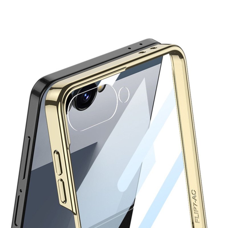 Skal Samsung Galaxy Z Flip 7 Vävd Struktur Med Ringhållare