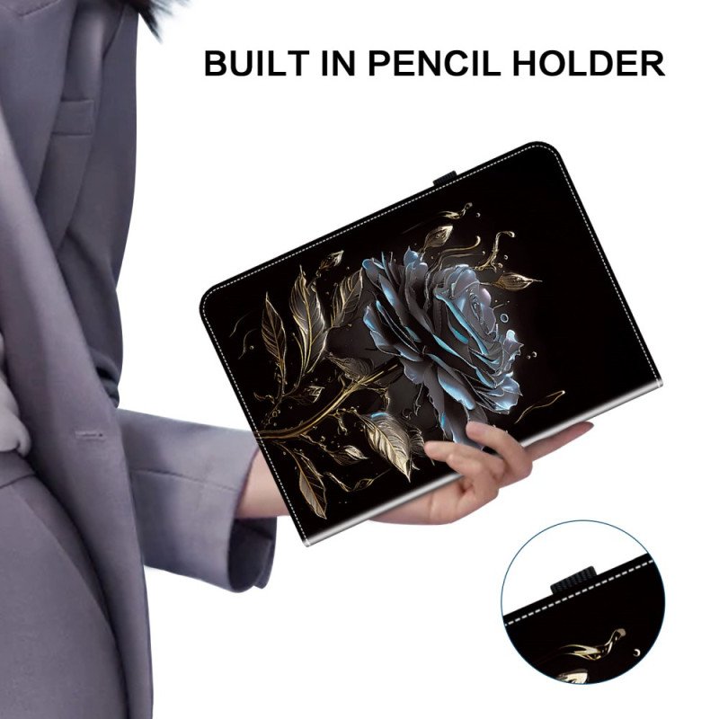 Fodral För Samsung Galaxy Tab S10 Plus Svart Ros