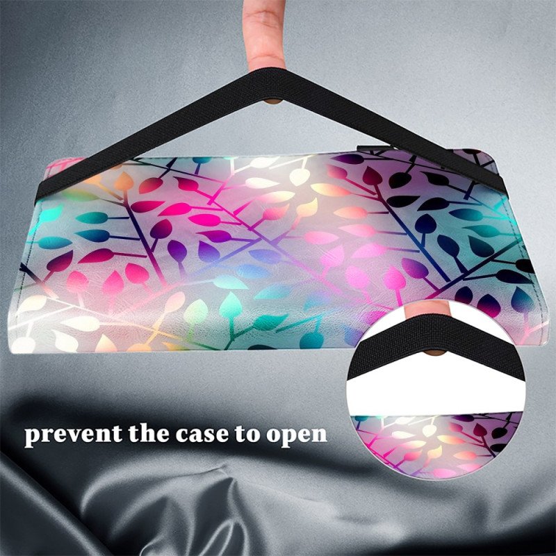 Fodral Samsung Galaxy Tab S10 Plus Färgglada Löv