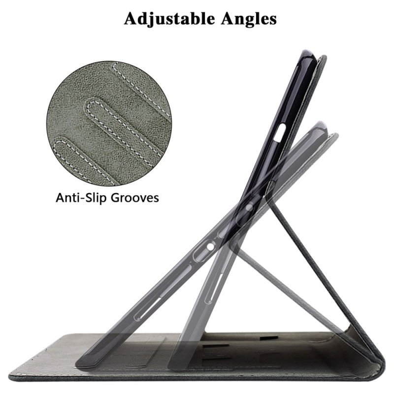 Fodral Samsung Galaxy Tab S10 Plus Liten Tiger Med Mockaeffekt