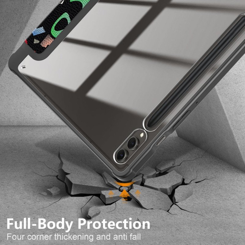 Samsung Galaxy Tab S10 Plus Transparent Baksida Med Graffitimönster