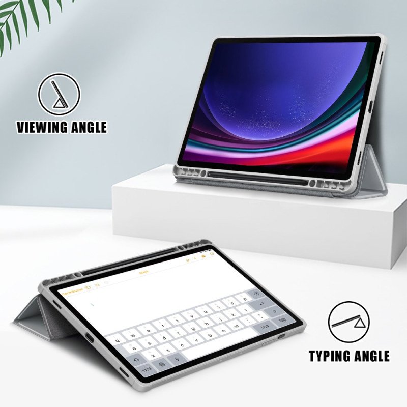 Samsung Galaxy Tab S10 Plus Trippelvikbart Pekpennahållare