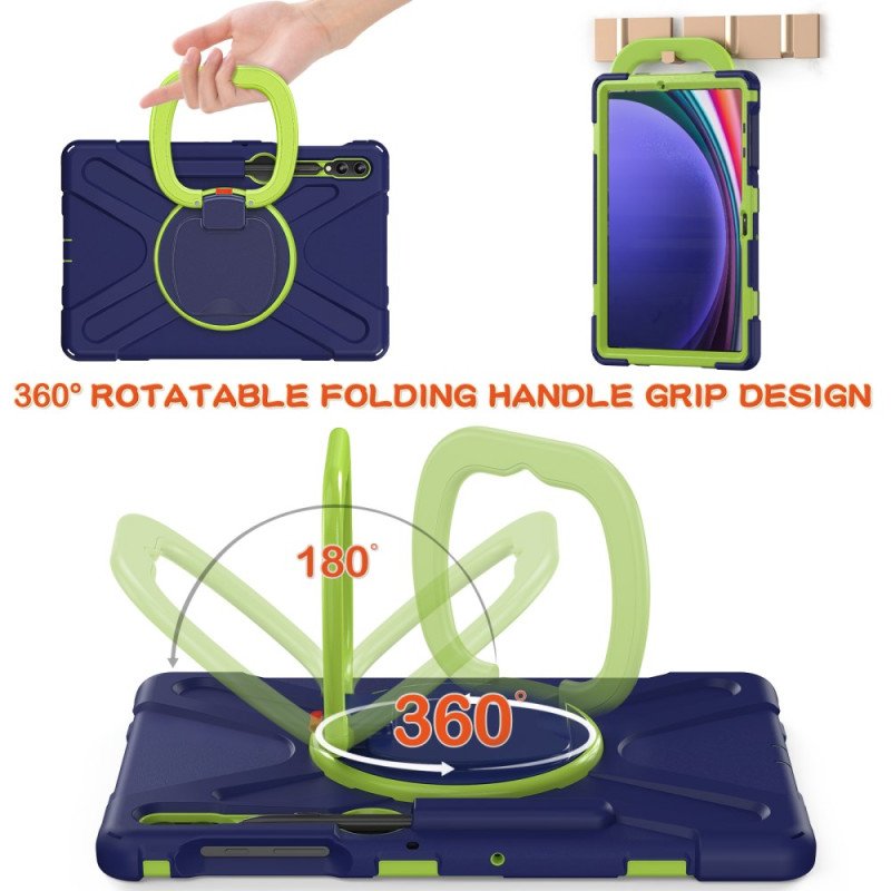 Skal Samsung Galaxy Tab S10 Plus Multifunktionellt Roterande Stativ Och Handtag